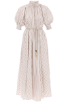 Zimmermann Devi Metallic-cotton Maxi Swing Dress
