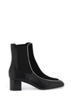 TOTÊME SMOOTH AND SUEDE LEATHER ANKLE BOOTS