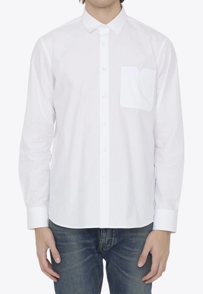 Valentino Classic Buttoned Shirt In White