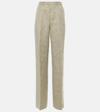 ALTUZARRA LASKI HEMP-BLEND WIDE-LEG PANTS