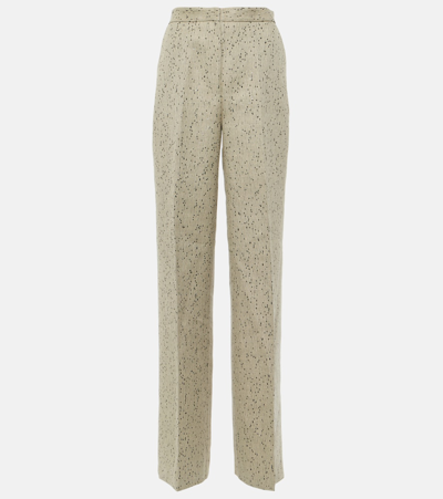 Altuzarra Laski Hemp-blend Wide-leg Trousers In Neutrals