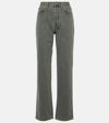 Totême High-rise Straight Jeans In Grey