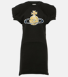 VIVIENNE WESTWOOD ORB PRINTED COTTON JERSEY T-SHIRT DRESS