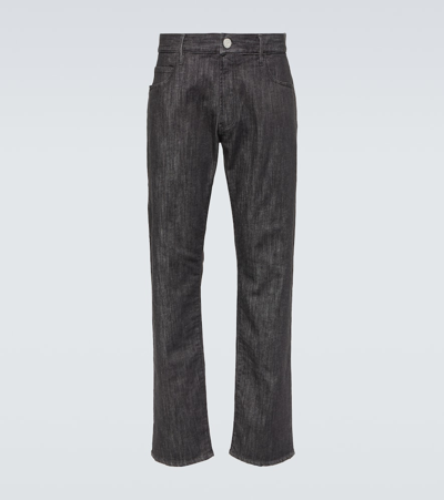 Giorgio Armani Straight Jeans In Black