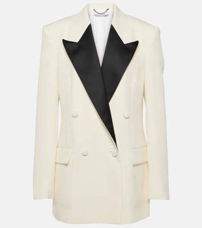 Stella Mccartney Wool Tuxedo Jacket In White