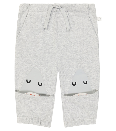 Stella Mccartney Baby Cotton Jersey Sweatpants In Grey