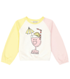 Stella Mccartney Printed Cotton Jersey Sweatshirt In Multicoloured