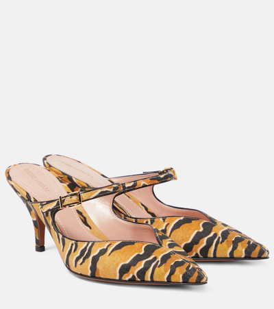 Zimmermann Aura Mules 65mm Tan Tiger 40