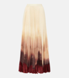 ALTUZARRA SIF PLEATED OMBRÉ MAXI SKIRT