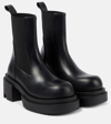 Rick Owens Womens Black Beatle Bogun Leather Heeled Boots In Black