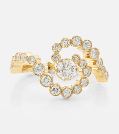 Sophie Bille Brahe Ocean De Ciel 18kt Gold Ring With Diamonds