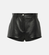 MAGDA BUTRYM HIGH-RISE LEATHER SHORTS