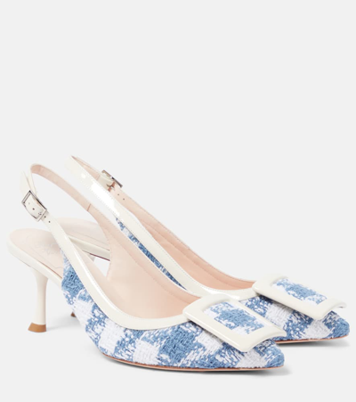 Roger Vivier Viv In The City 65 Slingback Pumps In White