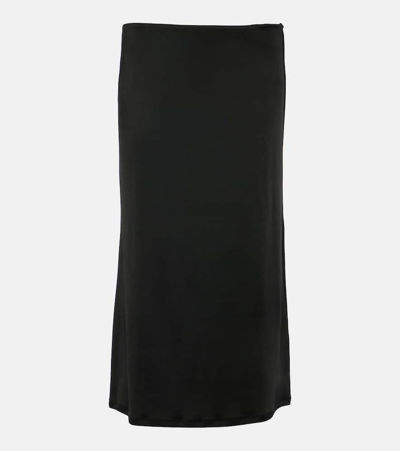 Tove Flor Midi Pencil Skirt In Black