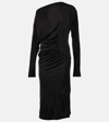 KHAITE ORON RUCHED JERSEY MAXI DRESS