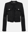 VERSACE COTTON-BLEND TWEED JACKET