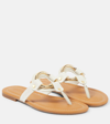 SEE BY CHLOÉ HANA LEATHER THONG SANDALS