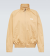 Marni Cotton Gabardine Bomber Jacket In Beige