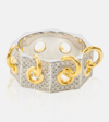 Rainbow K Eyet 14kt Yellow And White Gold Ring With Diamonds In Gold