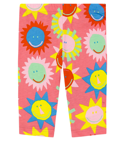 Stella Mccartney Baby Printed Cotton Leggings In Multicoloured