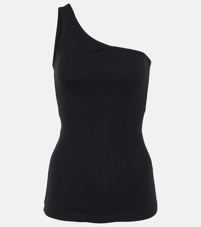 Isabel Marant One-shoulder Cotton Top In Black