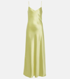 Galvan Cropped Slip Dress In Green