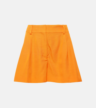 Stella Mccartney High-rise Shorts In Orange