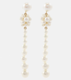 SOPHIE BILLE BRAHE COLONNA PERLE 14KT GOLD DROP EARRINGS WITH PEARLS