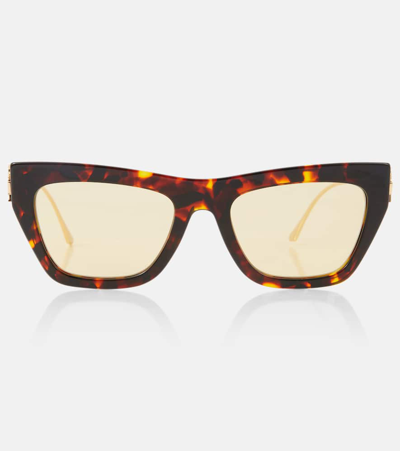 Etro Bold Pegaso Rectangular Sunglasses In Brown