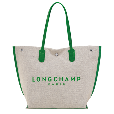 Longchamp Tote Bag L Roseau In Green