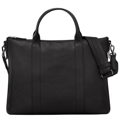 Longchamp Briefcase  3d In Black