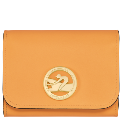 Longchamp Wallet Box-trot In Apricot