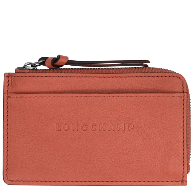 Longchamp Card Holder  3d In Sienna