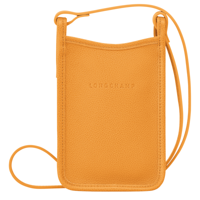 Longchamp Etui Téléphone Le Foulonné In Apricot