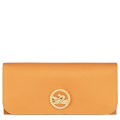Longchamp Continental Wallet Box-trot In Apricot