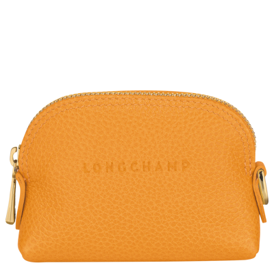 Longchamp Porte-monnaie Le Foulonné In Apricot