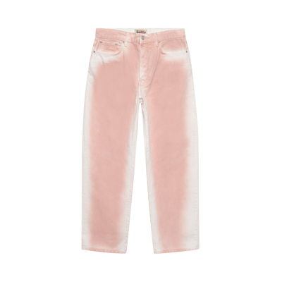 Pre-owned Stussy Spray Dye Big Ol' Jeans 'faded Pink'