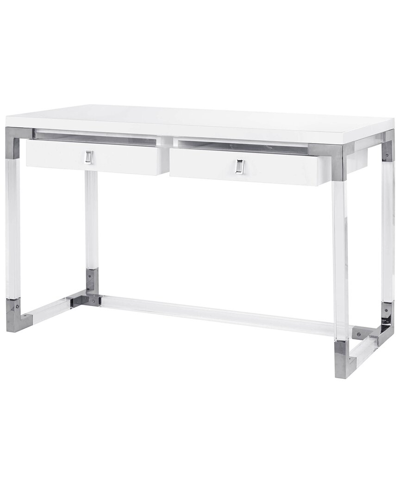 Pasargad Home Firenze Contemporary Desk In White