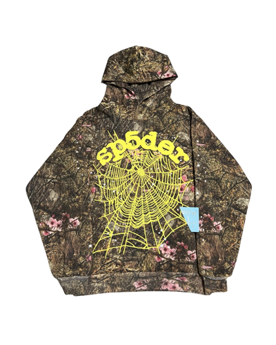 Pre-owned Spider Worldwide Sp5der Real Tree Camo Hoodie ()