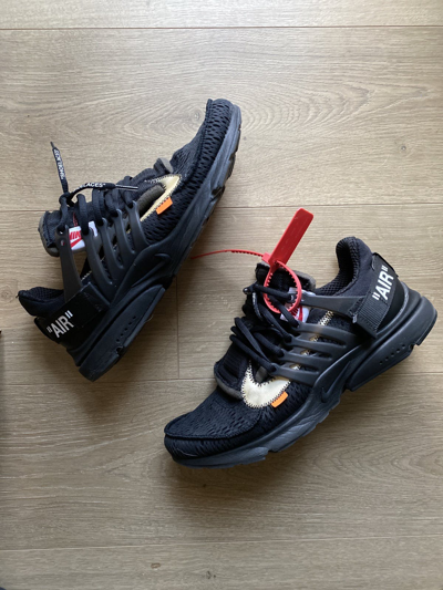 Pre-owned Nike X Off White Nike Off-white Air Presto Shoes In Black/white Cone