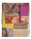 Taj Hotel Natural Group Kantha Silk Throw In Red