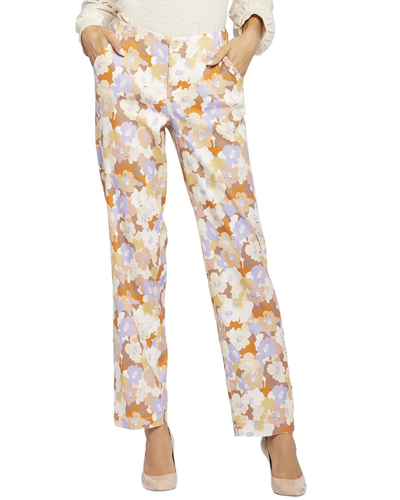 Nydj Plus Size Marilyn Floral Trouser Pants In Sunset Grove