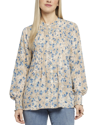 Nydj Pleated Peasant Blouse