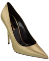 Saint Laurent Instinct 110 Satin Pumps In Green