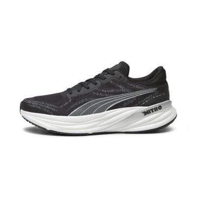 Puma Magnify Nitro™ 2 Men's Running Shoes In Black- White- Silver