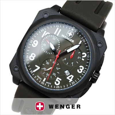 Pre-owned Wenger Aerograph Cockpit 77011 Men's Watch Black From Japan F/s