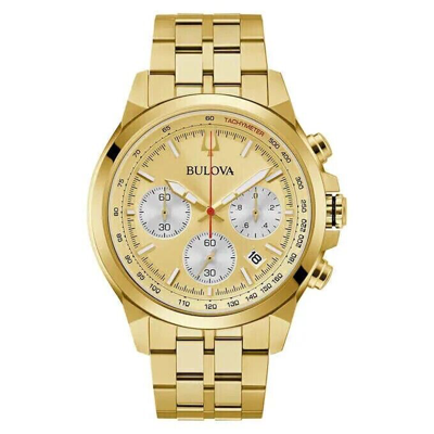 Pre-owned Bulova 97b217 Classic Chronograph Stainless Steel Quartz Men's Watch -new In Box
