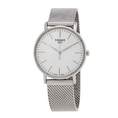 Pre-owned Tissot Everytime Quartz White Dial Men's Watch T1434101101100