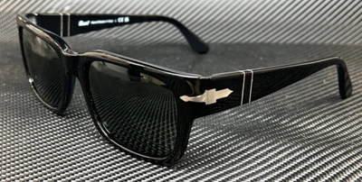 Pre-owned Persol Po3315s 95 31 Black Green Unisex 58 Mm Sunglasses