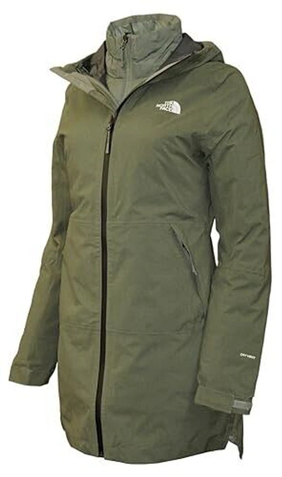 Pre-owned The North Face Thermoball Eco Nf0a7v7swt1 Womens Green Triclimate Jacket S Nf012